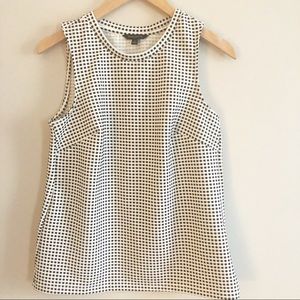 Banana Republic | Black and White Plaid Shell - S